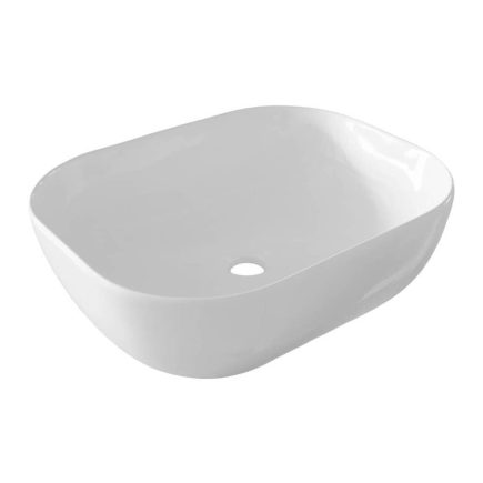 Karag LT-2143 Επικαθήμενος Νιπτήρας 49,5x39,5x15cm Λευκός